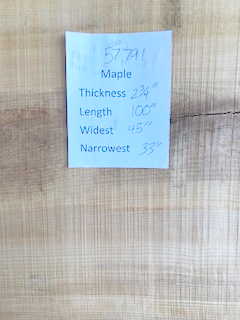 Maple Slab 57791 center Maple Slab 57791 center